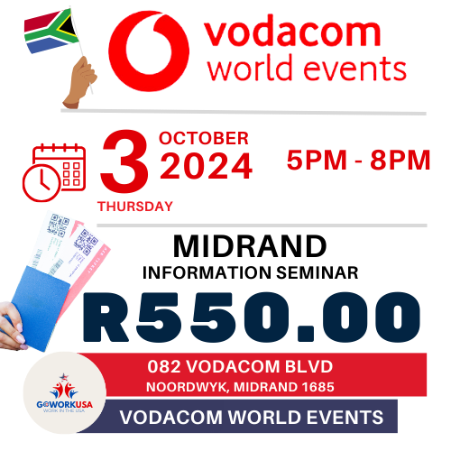 WG.USA- 3 October 2024 - 5pm to 8pm - Vodacom World - 082 Vodacom Blvd, Noordwyk, Midrand 1685-0